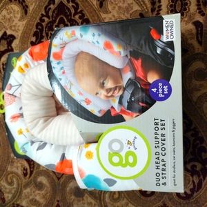 Go By Goldbug Duo Head Support & Strap Cover Set 4 Piece Set.